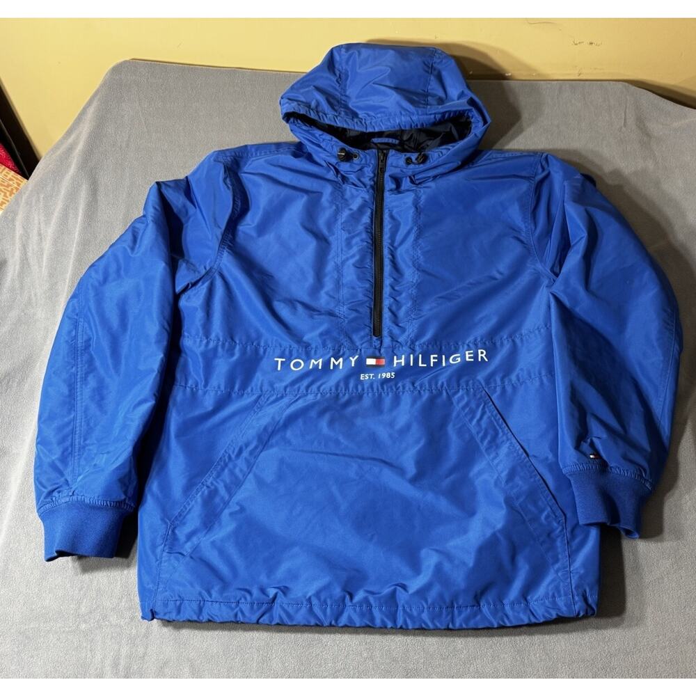 Tommy Hilfiger‎ Zipped Hooded Padded Jacket Size XL Blue